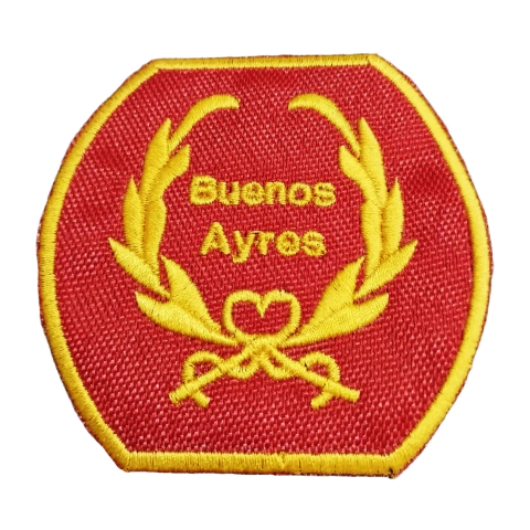 Escudo Bordados Regimiento Patricios Ri1 Hilo Amarillo