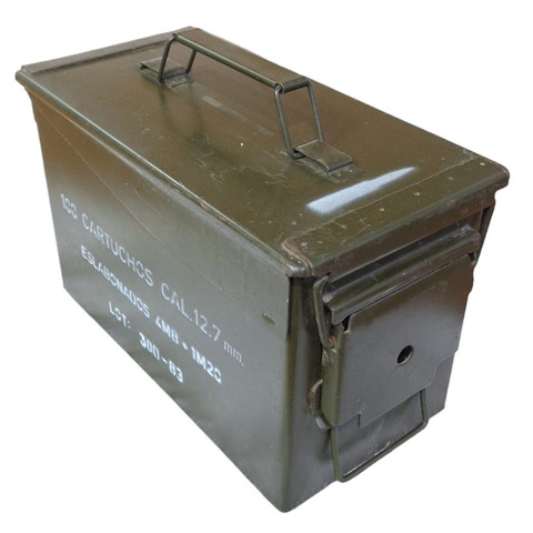 Caja de Municiones usada metálica Militar 1984