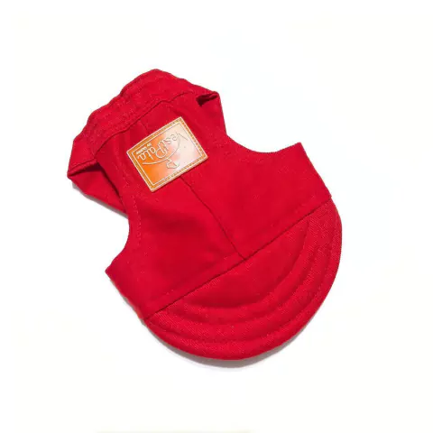 Boné Pet Para Cachorro E Gato Com Regulagem Vermelho