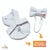 Kit Boné Pet Com Laço Tiara Ou Gravata Branco