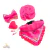 Bandana Pet com Boina Rosa Pink Outono Inverno + Laço Grátis