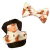 Kit Boné Pet Com Laço Tiara ou Gravata Estampado Raposa