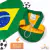 Boné Pet Com Regulagem Copa Do Mundo Brasil Acessório Verde Amarelo