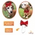 Fantasia Pet Duende de Natal com Gorro e Bandana Regulável + Laço Grátis