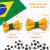 Laço Pet Tiara Ou Gravata Com Regulagem Copa Do Mundo Brasil Verde Amarelo