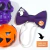 Laço Pet Tiara ou Gravata com Regulagem Halloween Fantasma Roxo