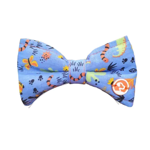 LAÇO PET TIARA OU GRAVATA COM REGULAGEM ESTAMPA FLORESTA