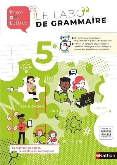 TERRE DES LETTRES 5EME - CAHIER DE FRANCAIS