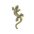 Broche lagartinha dourada