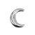 Broche lua prateada