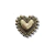 Broche pin coração dourado