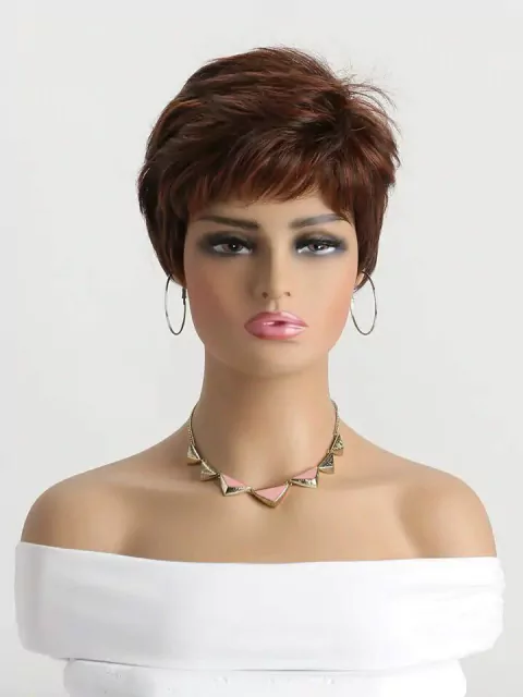 Wig Relly Fibra Premium Lisa Curta