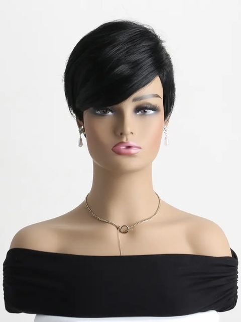 Wig Uly Fibra Premium Liso Curto