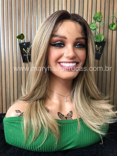 Lace Front Dara Fibra Premium Lisa 50cm