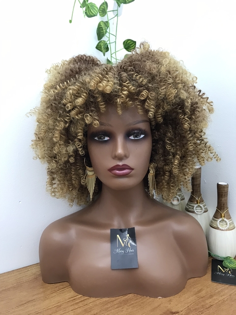 Wig Charleny Fibra Premium Cacheado 30cm