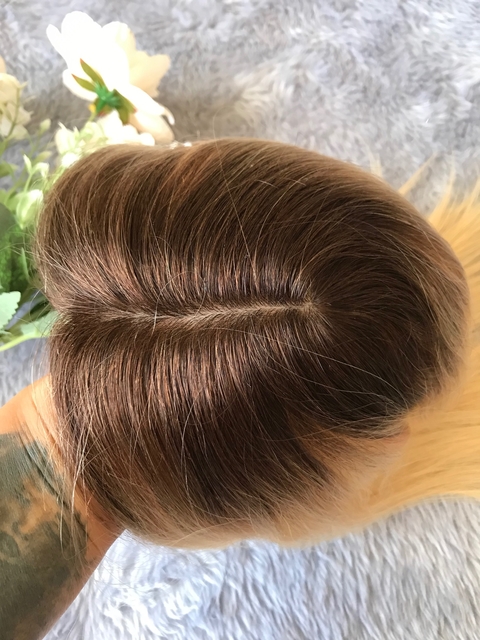 Topo Closure 10x14 Cabelo Humano Liso 40cm