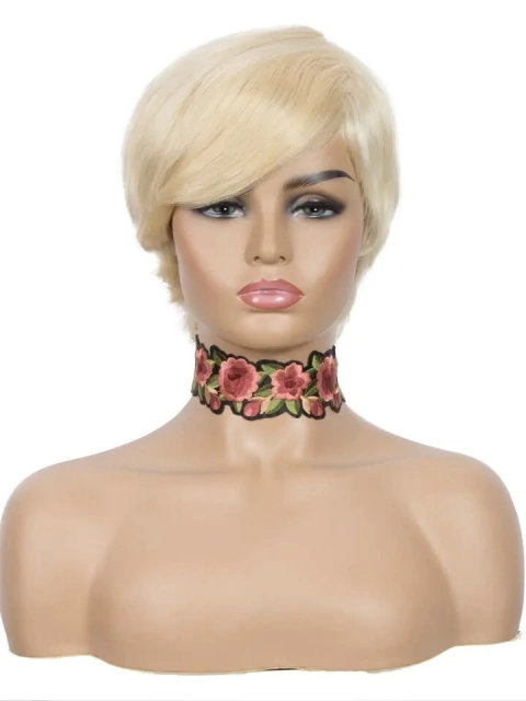 Lace Front Nia Cabelo Humano Liso curto