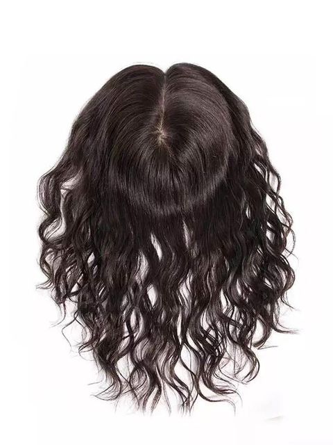 Topo Closure Cabelo Humano cacheado 25cm