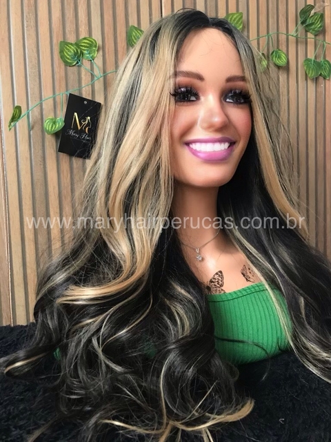 Lace Front Katia Fibra Premium Ondulado 60cm