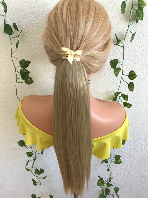 Aplique Rabo de Cavalo Liso Fibra Premium 55cm