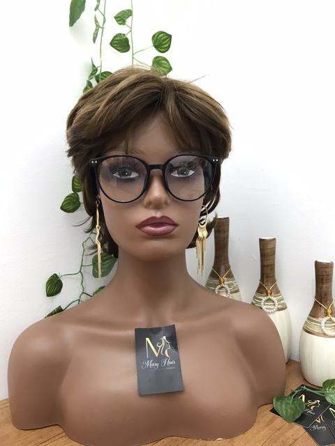 Wig Zelma Fibra Premium Liso Curta