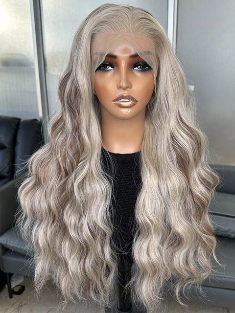 Lace Front Jade Fibra Premium Ondulado 65cm - comprar online