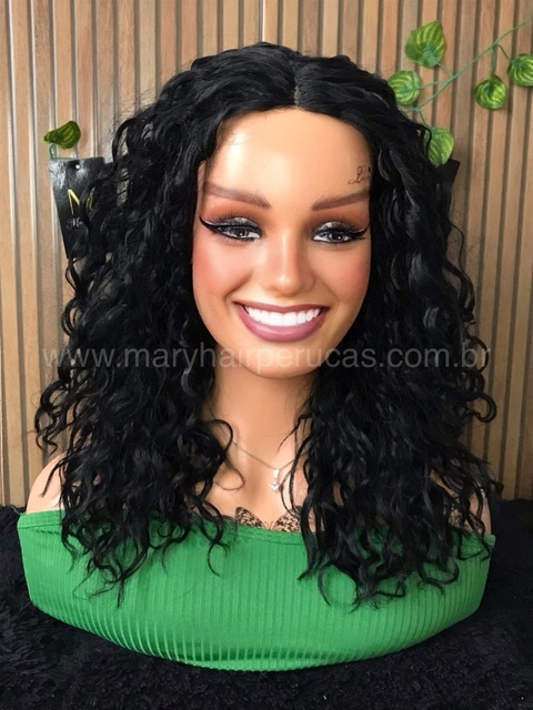 Lace Front Bianca Fibra Premium Cacheado 50cm