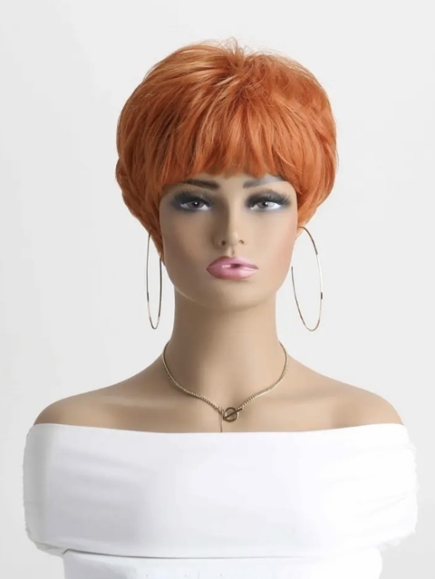 Wig Val Fibra Premium Ondulado Curto