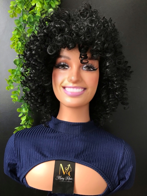 Wig Babi Fibra Premium Cacheada 25Cm
