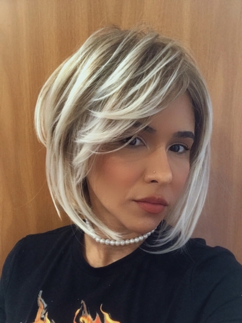 Wig Clau Fibra Premium Liso Curto