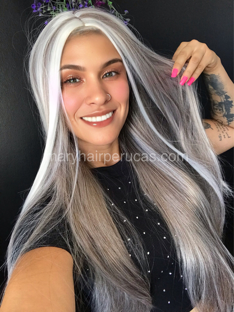 Wig Morgana Fibra Premium Liso 65cm