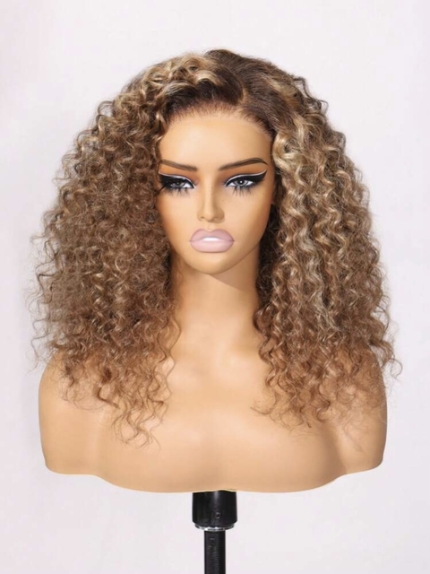 Lace Front Hariadna Cabelo Humano Cacheado 40cm - comprar online