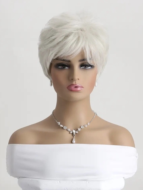 Wig Ingrid Fibra Premium Lisa Curta