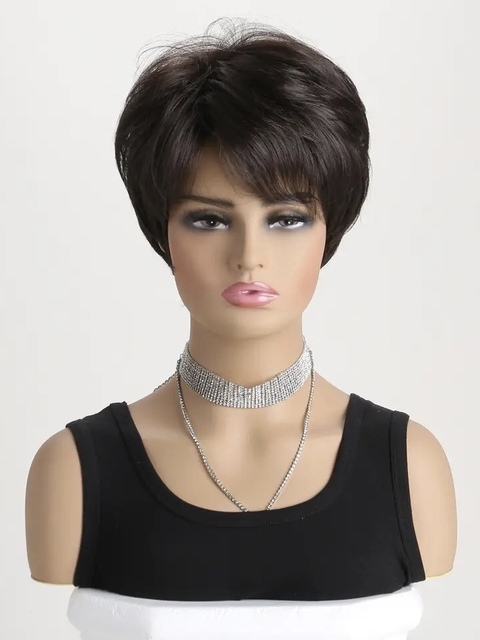 Wig Cléo Fibra Premium Lisa Curta