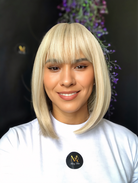Wig Betsy Fibra Premium Lisa Com Franja 30cm - comprar online