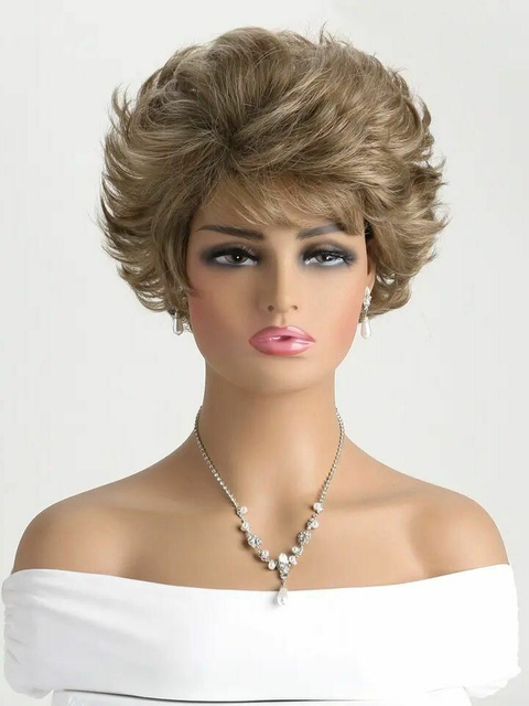 Wig Lurdes Fibra Premium Lisa Curta