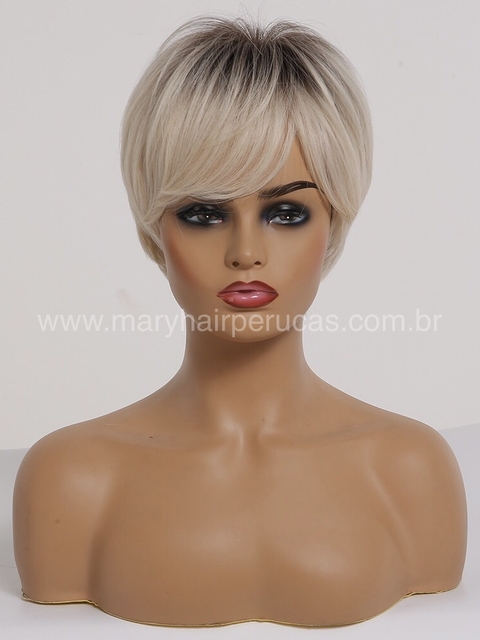 Wig Thelma Fibra Premium Lisa Curta