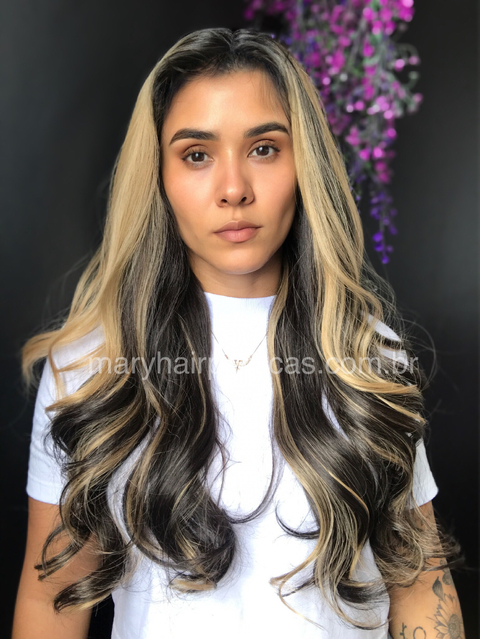 Lace Front Dafine Fibra Premium Ondulado 60cm - comprar online