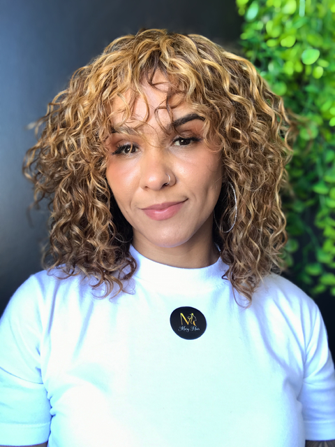 Lace Front Cassia Cabelo Humano Cacheado 30cm - comprar online