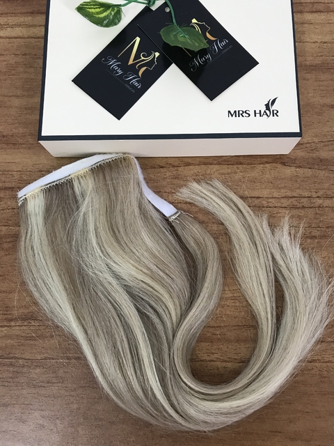 Aplique Rabo de Cavalo Cabelo Humano Liso 40cm