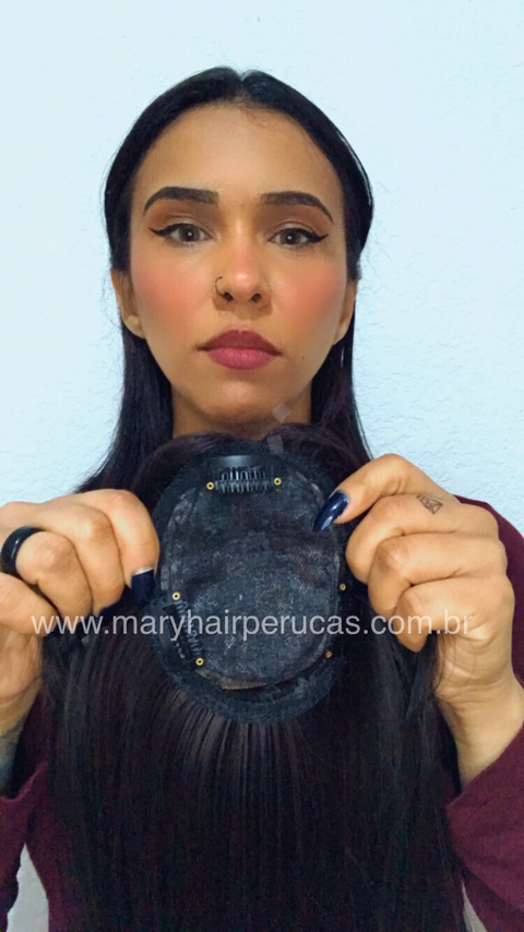 Top Closure em Fibra Premium Liso 35cm