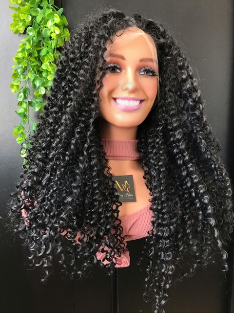 Lace Front Mery Fibra Premium Cacheada 60cm