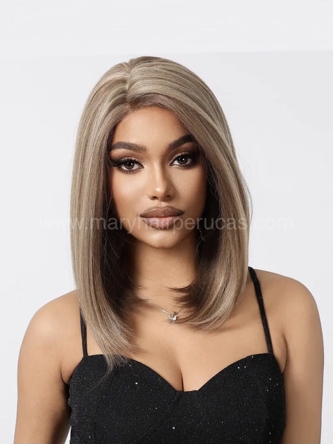 Lace Front Marina Fibra Premium Lisa 40cm