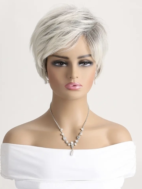 Wig Tay Fibra Premium Liso Curto