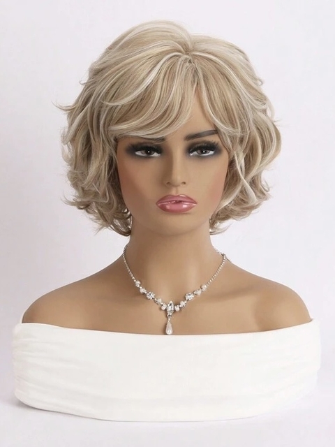 Wig Susy Fibra Premium Ondulado curto