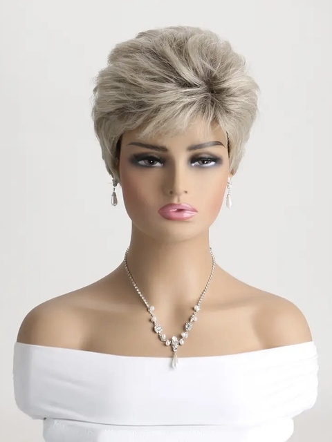 Wig Ligia Fibra Premium Liso Curto