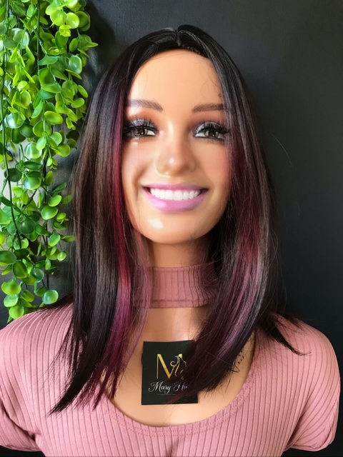 Wig Malu Fibra Premium Lisa 40cm