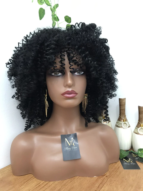 Wig Audrey Fibra Premium Cacheado 30cm