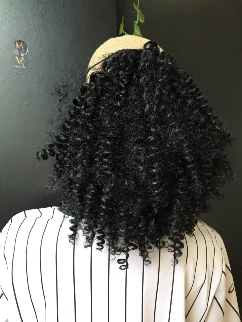 Aplique Rabo de Cavalo Cacheado Fibra Premium 25cm - comprar online