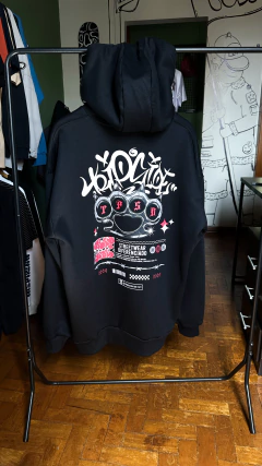 BLUSA MOLETOM TRIP SIDE “ATTACK” - PRETO